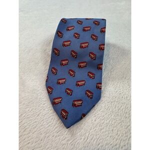Frangi London Neck Tie‎ British Double Decker Bus Fun 58", 4" Silk